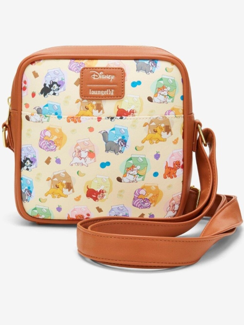 Loungefly Disney Cats Milk Cartons Crossbody Bag Purse Sidekicks New with Tags!